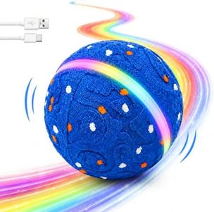 Interactive Dog Ball Toy[Newly Upgraded], 3 Modes, Sound & Vibration, USB-C