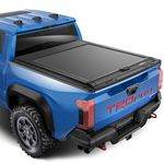 Flowkottu Retractable Hard Tonneau Cover Fits 2016-2025 Toyota Tacoma 5 Ft Truck Bed w/OE Track System (60"-61") (2024-2025)