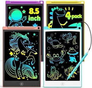 TECJOE 4 Pack LCD Writing Tablet, 8.5 Inch Colorful Doodle Board Drawing Tablet for Kids, Kids Travel Games Activity Learning Toys Birthday Gifts for 3 4 5 6 Year Old Boys Girls Toddlers Preschooler