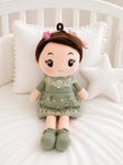 SCOOBA Girl Doll with Cute Green Frock 40cm Medium Height Stuffed Toy