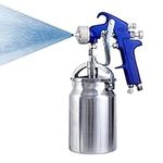 Pindex Air Paint Spray Gun, 1000ml Large Capacity Suction Feed Paint Spray Gun with 3 Nozzles Painting Sprayer for Cars Trucks Furniture Paint Sprayer