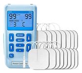 Med-Fit Professional Rechargeable Dual Channel Combined TENS & Muscle Stimulator - for Pain Relief, Muscle Re-Education, Relaxation, and Strengthening - Manual Adjustments & 24 Built-in Programmes