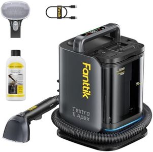 Fanttik Textra 11 Apex Cordless Carpet and Upholstery Cleaner, Self-Cleaning Tool, 150W Brushless Motor, 2 Cleaning Modes, Light-Duty Portable Spot Cleaner for Car, RV Interiors, Sofas, Area Rugs