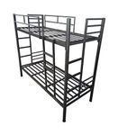 S. K. MODERN ART Metal Bunk Matte Finish Bed For Adults Twin Over Twin Without Mattress (3 X 6 Feet, Black Powder Coated)