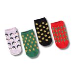 THELA GAADI Pure Cotton Ankle Socks for Men & Women | Funny Printed Socks, Free Size (10+ Yrs), Low Cut Sneaker Socks | Breathable, Odour Free | Pack of 4 Pairs (Snow Patterns)