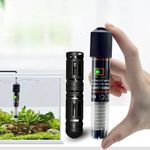 VAYINATO Mini Intelligent Aquarium Heater with Auto Temperature Control 26°C | with Protective Guard | IP68 Waterproof | Auto Cut-Off & Dry-Burn Protection for Nano Tanks (BL-75 Watts)