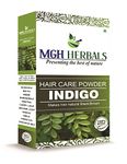 MGH Herbals Organic Indigo Powder Organic for Hair Black Colour (200 Grams), Natural Avuri Leaf Powder, Neela Amari, Neel Patti, Neelayamari, Neli Aku, Indico.