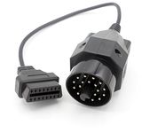 LoongGate 20 Pin to OBDII 16 Pin Adapter Connector Cable 4 Pin Pass Through For 1982-2001 E28 E30, E34, E36, E38, E39 (30cm)