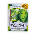 WILLSOW Plantable Book for Children | Plantable Seed Paper Book | Kids Garden Activity Books | Eco-Friendly Gift | Learn to Grow Your own Vegetables and Herbs | Fun Gift Idea for Kids (Lettuce)