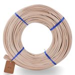 VFULEI Basket Round Reed 1-Pound Coil Basket Weaving Cane for Chair Making and Wicker Weaving DIY Furniture Making Supplies (3mm)