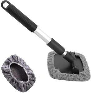 Microfiber Car Cleaning Soft Brush Ideal as Mop, Washing Mop with Long Handle, Dust Cleaner Car Wash Mop with Handle, Soft Mop Scratch Free, Cleaning Dashboard (Car Cleaning Mop)