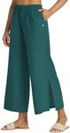 Willit Women's Wide Leg Pants UPF 50+ Swim Beach Pants Lightweight Travel Pants Quick Dry Sun Protective Green S