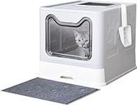 Cat Litter Box with Scoop, Large Fo