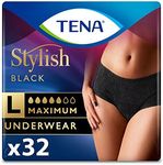 TENA Stylish Black Incontinence Bla