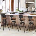 Cozyman Industrial Swivel Bar Stool