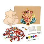 Mold Your Memories Wood Diy Ganpati Making Kit, Mosaic Art And Craft Kit. Craft Kits & Supplies, Diy Creative Activity, Gifts For Kids Ages 3, 4, 5, 6, 7, 8, 9, 10, 11, 12 (Ganpati Ji, Multicolor)