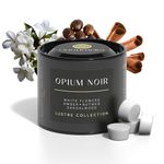 Goodmelts Opium Noir Scented Wax Melts | White Flowers, Amber, Nutmeg & Sandalwood Fragrance | Natural Soy Wax, Vegan, Essential Oil Infused | 160-200 Hrs Scent Time