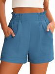 ANRABESS Shorts for Women Summer Casual Elastic High Waisted Wide Leg Cute Dressy 2026 Vacation Beach Clothes Medium