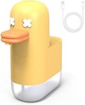 Seawah Automatic Foaming,Rechargeable Cute Bubble Duck Touchless Hand Foam Soap Dispenser for Bathroom,Smart Electric Sensor Soap Dispenser Kitchen(Yellow)