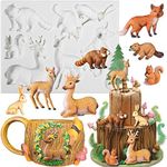 Woodland Animal Fondant Silicone Mo