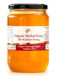 900 g Organic Raw Herbal Bee Honey, wild herb meadows