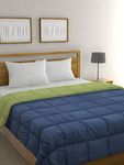 Raymond Home Microfiber 200 TC Reversible Comforter (Queen, Blue Green)