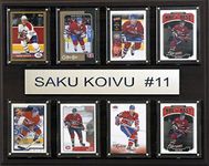 NHL Montreal Canadiens Saku Koivu 8-Card Plaque, 12 x 15-Inch, Brown