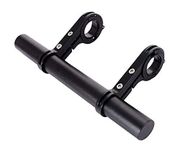 Outdazzle Carbon Fiber Lightweight Double - Cycle Handle bar Extender - with Aluminum Alloy Bracket - Cycle Handle bar Grip (Black)