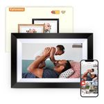 Eptusmey WiFi Digital Picture Frame, Built-in 32GB, 10.1" Digital Photo Frame Implanted App Frameo, Send Photo or Video via Frameo/USB-C/Micro SD, Gifts for Mom, Father, Birthday