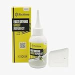 FIXTIME Tile Grout Repair Kit, White Grout Filler Tube 8 oz, Grout Repair Renews, Fast Drying Repait Kit, Grout Sealer for Floor Tile - Spatula Included (8 Oz - 225 gr, White)