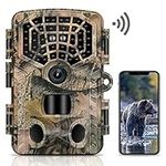 VANBAR 4K WiFi Wildlife Camera 32MP Bluetooth with 940nm No Glow Night Vision Motion Recording IP66 Waterproof Trail Camera for Wildlife Monitoring, Garden, Home Security Surveillance