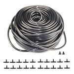 Furnrubden 1/4 Inch Drip Irrigation Tubing, 100Ft Blank Garden Automatic 1/4" Watering Tube Line Watering Drip Kit for Small Garden Irrigation System