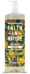 Faith In Nature 1L Natural Shea & Argan Shampoo, Moisturising for Curly Hair & Dry Scalp, Vegan & Cruelty Free, No SLS, Silicones or Parabens, Family Sized