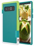 Jeylly Galaxy Note 8 Case, Note 8 Cover, [3 Color] Slim Hybrid Impact Rugged Soft TPU & Hard PC Bumper Shockproof Protective Anti-slip Case Cover Shell for Samsung Galaxy Note 8 SM-N950 - Green