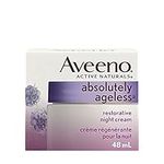 Aveeno Anti Aging Night Cream, Active Naturals Absolutely Ageless Restorative Face Moisturizer for Wrinkles and Fine Lines, Hydrating Lotion with Blackberry Complex, Non-Comedogenic and Hypoallergenic, 48ML