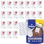 Wallaby 2000cc Oxygen Absorbers - 20 Count (Individually Sealed) - for Long Term Food Storage & Survival, Mylar Bags, Canning, Harvest Right Freeze Dryer, Dehydrated, and Preserved Foods - FDA Food Safe