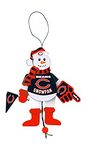 NFL Chicago Bears Wooden Cheering Snowman Ornament