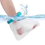 Waterproof Foot Cast Wound Cover Protector for Shower Bath, Watertight Cast Bag Covers for Broken Surgery Foot, Wound and Burns Reusable (12.9x13.5x7 Inches) [New Upgrade]