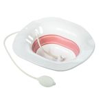 Zabb Foldable Sitz Bath for toilet seat- Wide Seat-Suitable for Pregnant Women-sitz Bath for Hemorrhoids Women Postpartum- Piles Patient, Reusable Anal and Vaginal Care. (Pink)