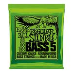 Ernie Ball 2836 Slinky Nickel Wound 5-String Bass Guitar Strings - Regular 45-130