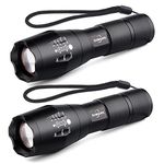 Sumairs Torch, Torch LED Super Bright 2000 Lumen, LED Torch Flashlight with 5 Lighting Modes, Zoomable, Waterproof Torches for Camping Hiking Outdoor, 2 Pack