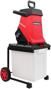 PowerSmart Electric Wood Chipper 15-Amp with Collecting Bin for Garden, Yard (PS12A)