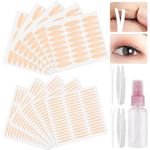 TYXHXTF 960PCS Eyelid Tapes, Eyelid Lift Tapes, Double Eyelid Tapes, Invisible Contact Lenses, Double Eyelid Tapes, Eye Lift, Water Active, Bring Spray and Fork Rods Tweezers