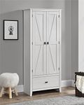 Ameriwood HOME SystemBuild Farmington 30 inch Wide Storage Cabinet, Ivory Pine