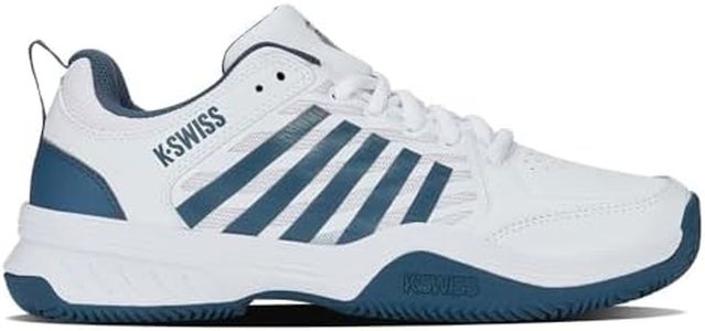 K-Swiss Men's Court Express 2 Clay Court Tennis Shoe, White/Stargazer, 12 M