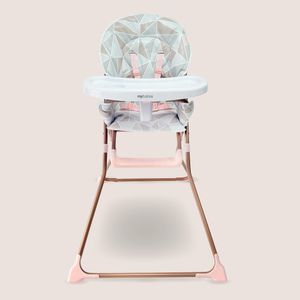 My Babiie Compact Highchair – Rose Pink Foldable Baby Seat