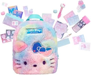 REAL LITTLES - Hello Kitty 50th Anniversary Big Backpack, Hello Kitty and Friends, Backpacks with 20 Hello Kitty Working Collectible Surprises Inside!