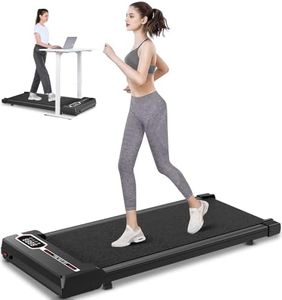 HomeFitnessCode Tapis de Course 3 en 1 Pliable - Tapis de Marche - Walking Pad Électrique, 8 km/h, Moteur 2.5 HP, Surface Large 40 cm, Télécommande, Écran LCD, Capacité 130 kg (Sombre)