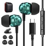 USB C Headphones for Samsung Galaxy S24 S23 S22 Ultra S21 A55 A54 A35 A53 5G, USB C Earbuds with Microphone,in-Ear Headphones Wired Earbuds, USB Type C Earphones for iPhone 15 16 Pixel 8 7 Pro 6a