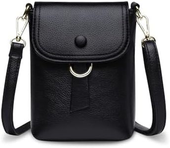 HUA ANGEL Mini Bolsa De TeléFono MóVil Para Mujer Anti-Robo Bolsos Mujer Bandolera PU Cuero Bolso Del TiróN Hombro Para El Telefono Con MúLtiples Bolsillos Cremallera